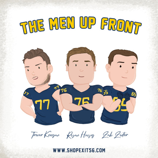 The Men Up Front - Michigan - Signed, Numbered and Certificate of Authenticity, SOLD OUT!
