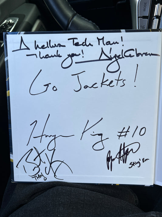 Signed by Haynes, Coach Key, AD Alpert and President Cabrera. 100% to Charity!